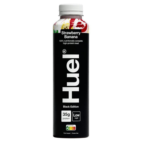 Huel Ready - to - Drink Black Edition Strawberry & Banana 500ml - Greenlands Health Store