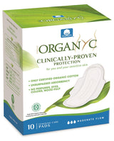 Period Pads - Moderate Flow folded with wings - 10 pads - Greenlands Health Store