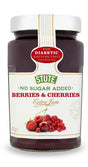 Stute No Sugar Added Berries & Cherries Jam 430g - Greenlands Health Store