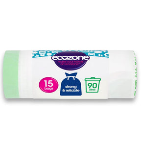 Biodegradable Bin Liners - 90lt - 15 bags - Greenlands Health Store