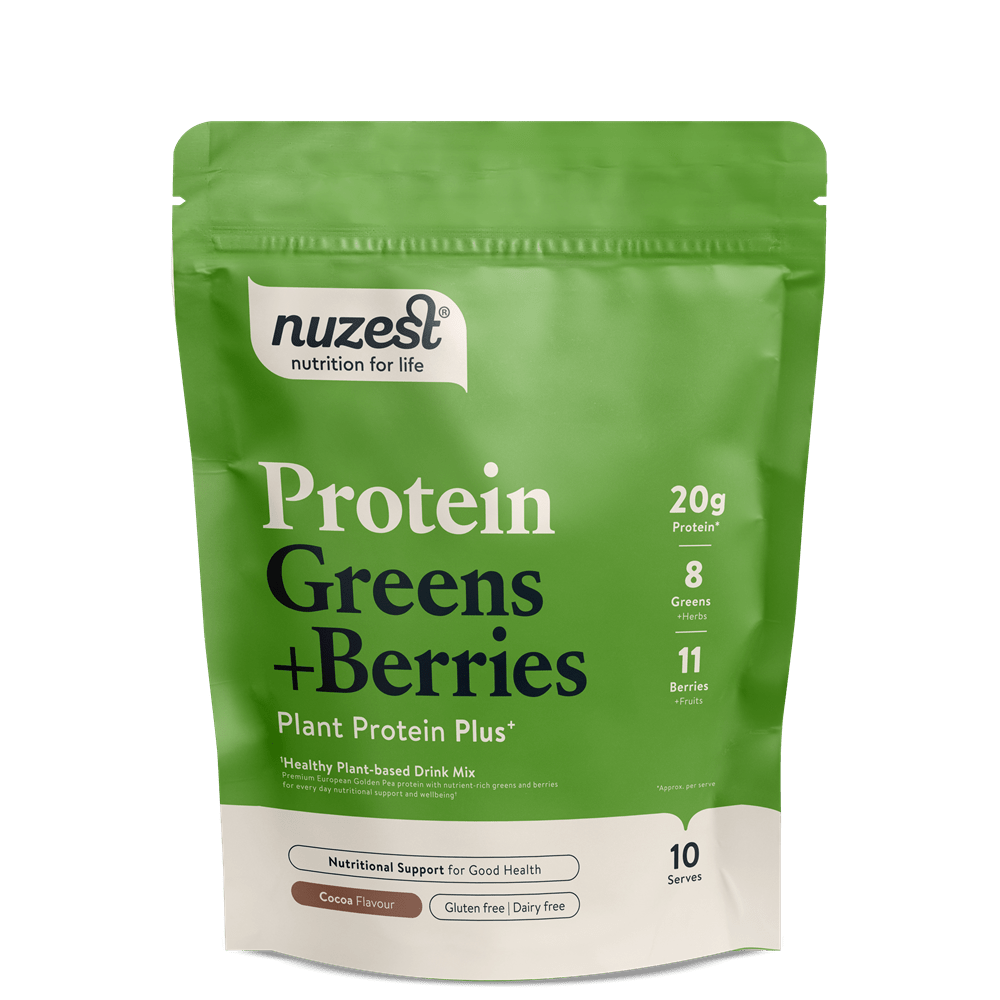 Protein Plus Greens + Berries Cocoa Flavour 300g - Greenlands Health Store