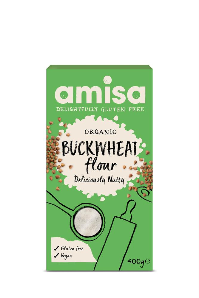 Organic Buckwheat Flour GF 400g - Greenlands Health Store