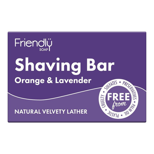 Shaving Bar - Orange & Lavender 95g - Greenlands Health Store