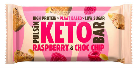 Raspberry Choc Chip Keto Bar 50g - Greenlands Health Store
