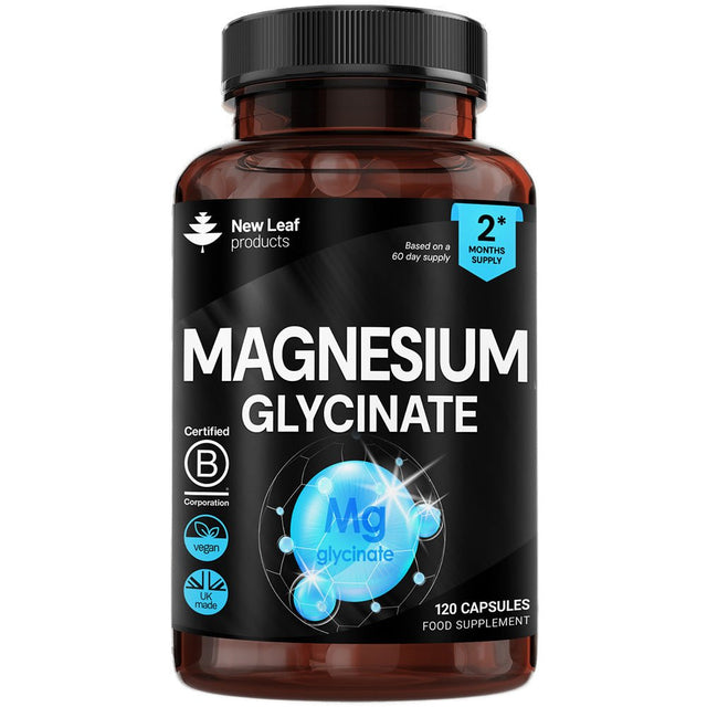 Magnesium Glycinate 1040mg Elemental 208mg Recyclable Bottle - Greenlands Health Store