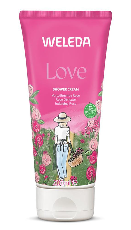 Love Pampering Shower Cream Rose 200ml - Greenlands Health Store