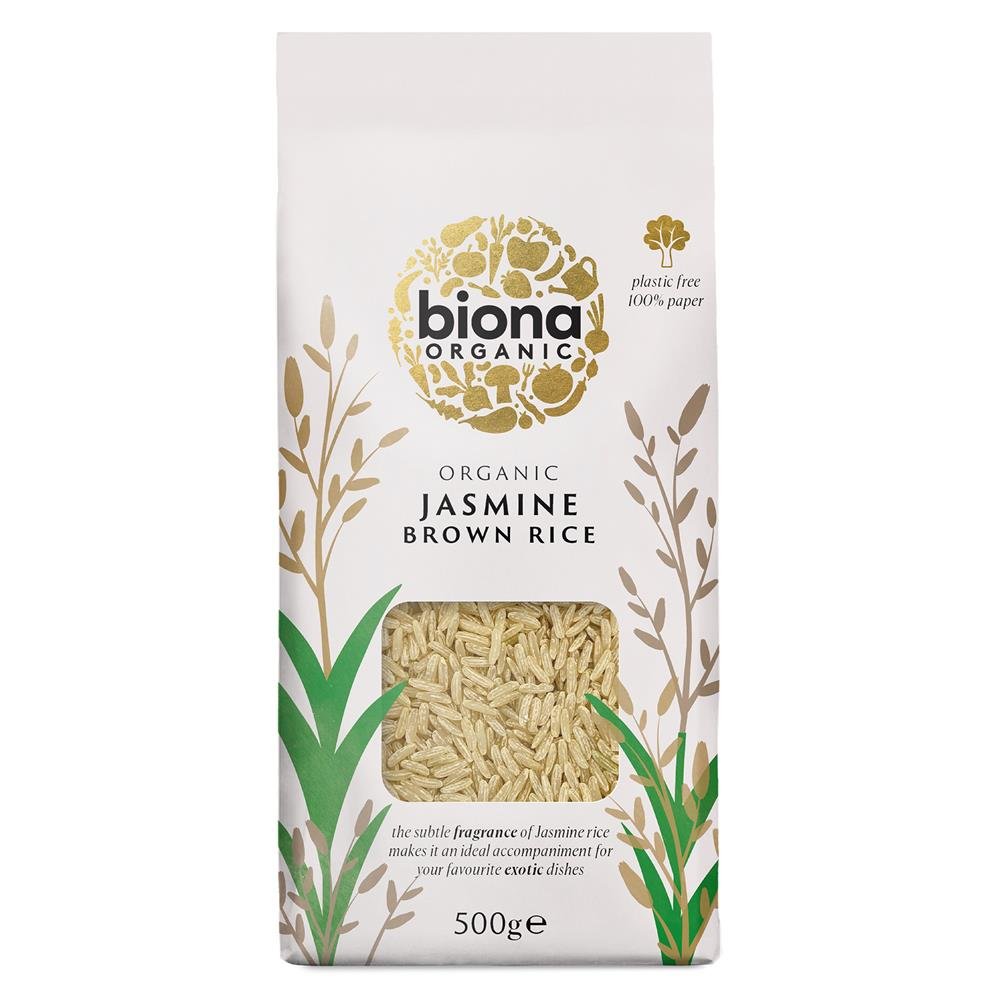 Organic Jasmine Rice Brown 500g - Greenlands Health Store