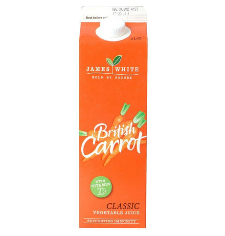 British Carrot Juice with added Vitamin D 1L Tetra - Greenlands Health Store