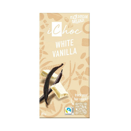 White Vanilla Chocolate Vegan Organic 80g - Greenlands Health Store