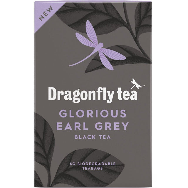 Dragonfly Glorious Earl Grey Black Tea 40 tea bags - Greenlands Health Store