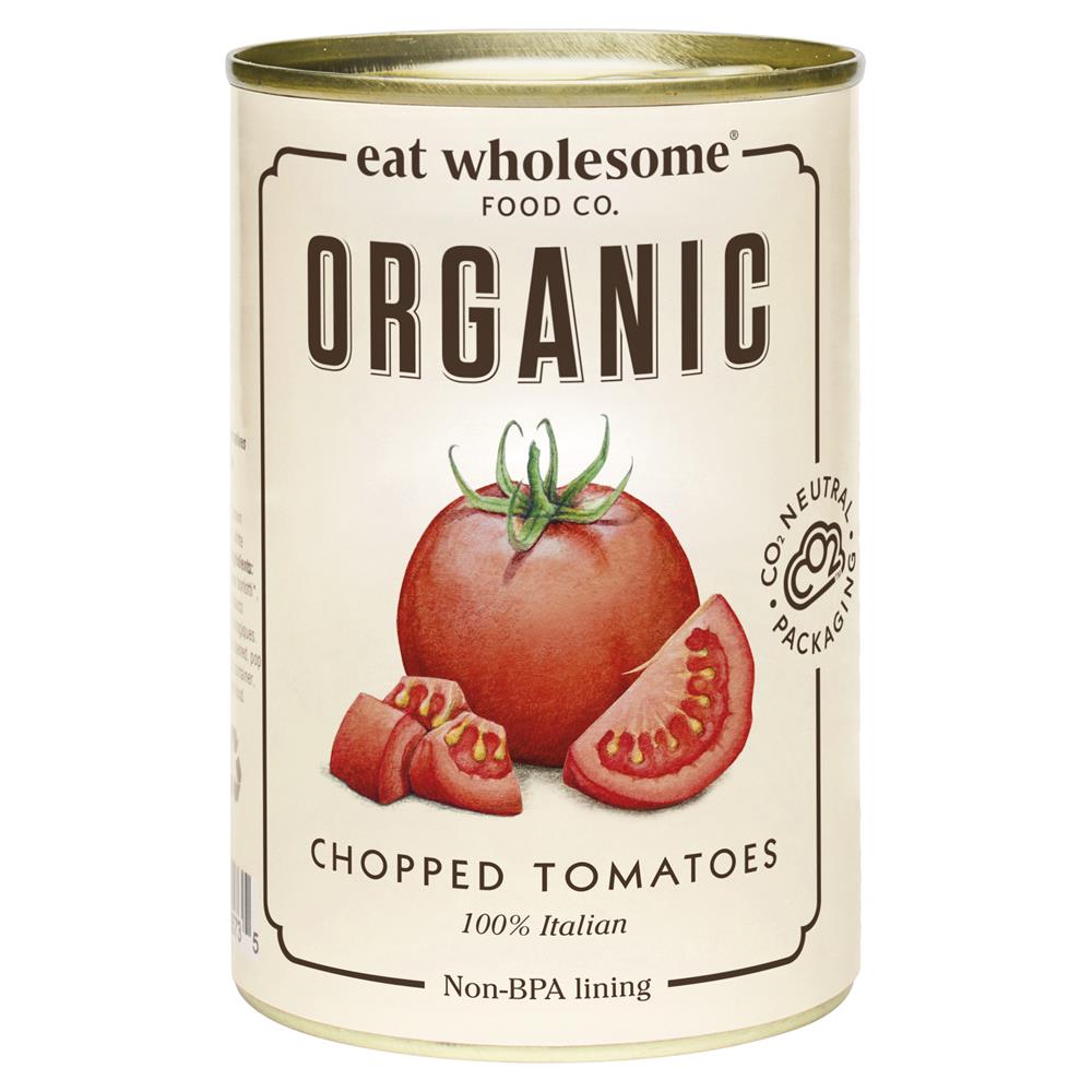 Eat Wholesome Organic Chopped Tomatoes 400g - Greenlands Health Store