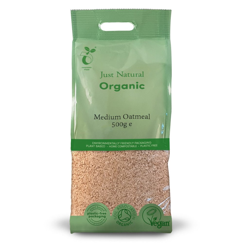 Organic Oatmeal Medium 500g - Greenlands Health Store