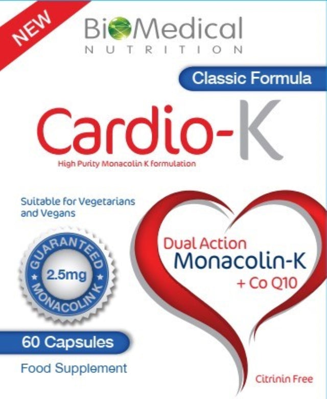 Classic Cardio-K 60 Capsules (2.5mg Monacolin K) - Greenlands Health Store