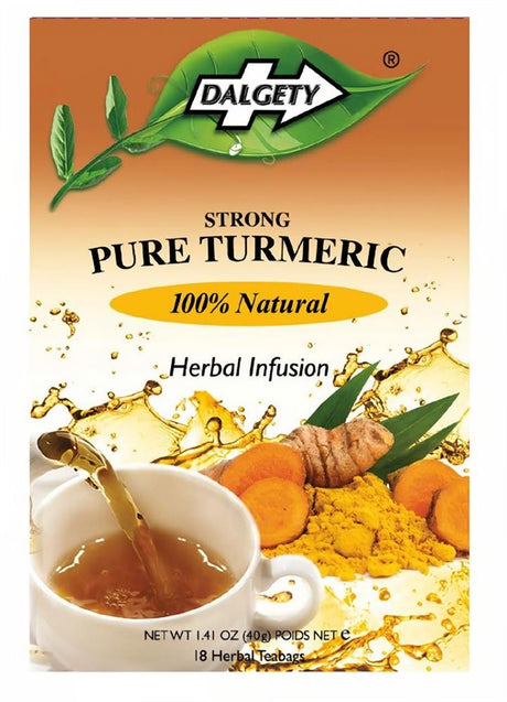 Dalgety Pure Turmeric 18 Teabags - Greenlands Health Store