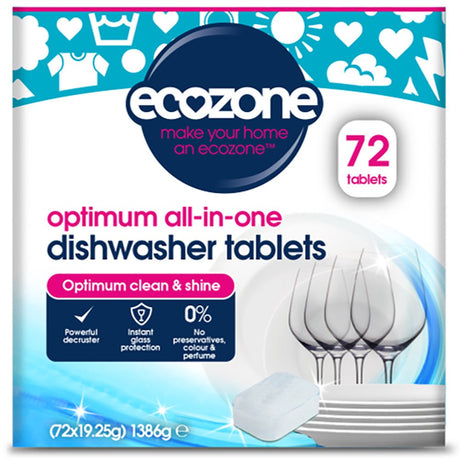 Optimum all - in - one Dishwasher Tablets - 72 Tablets - Greenlands Health Store
