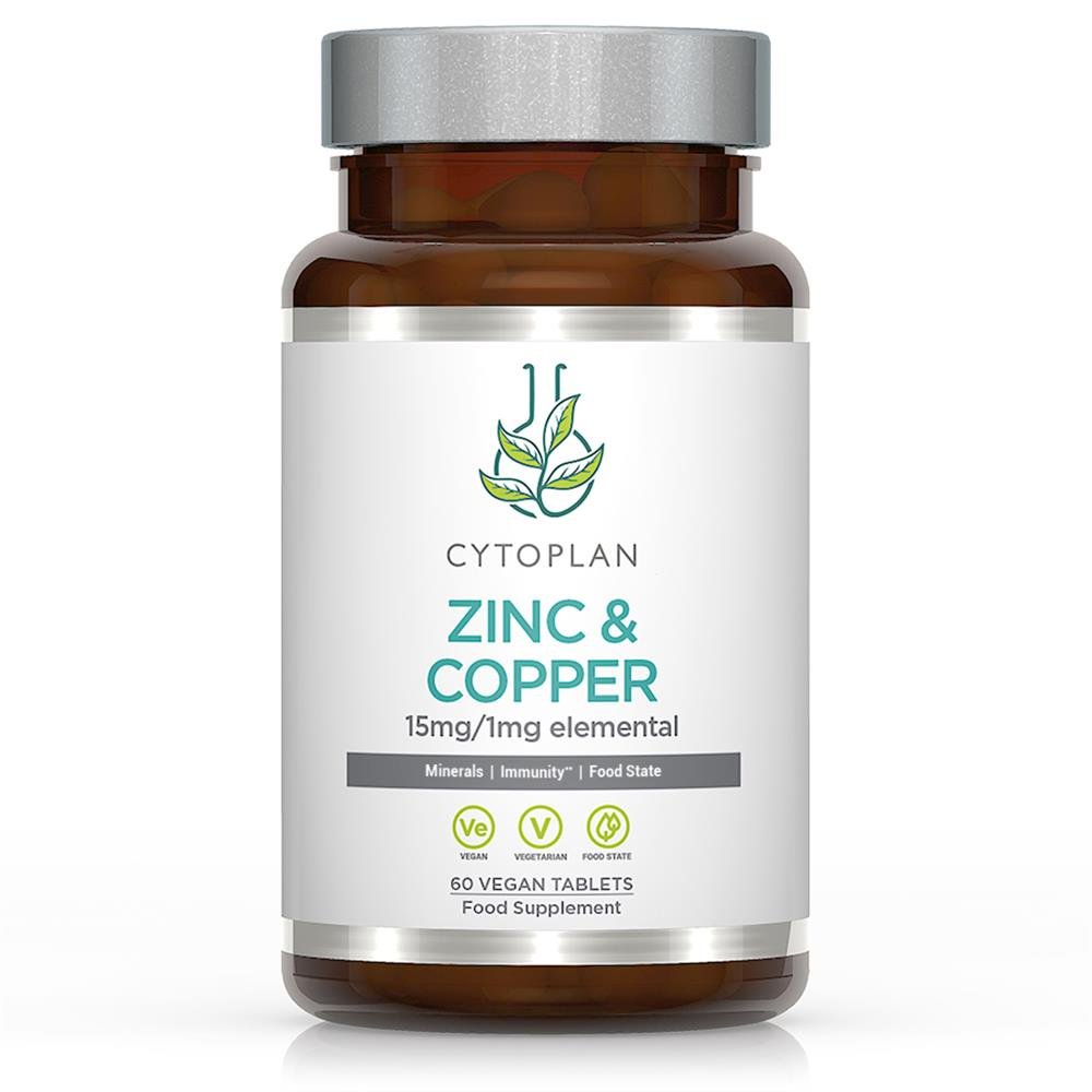 Zinc Copper 15 mg 1 mg 60 tablets - Greenlands Health Store