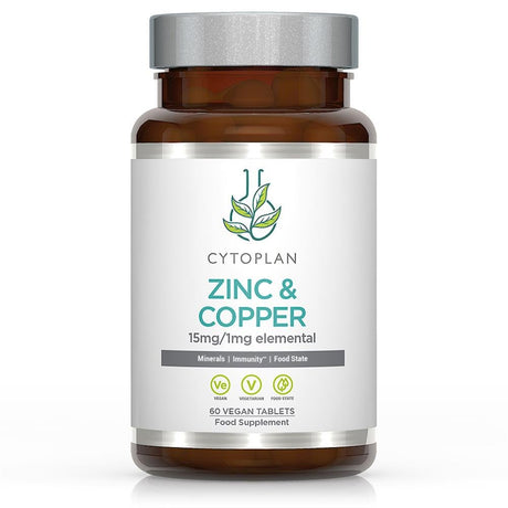 Zinc Copper 15 mg 1 mg 60 tablets - Greenlands Health Store
