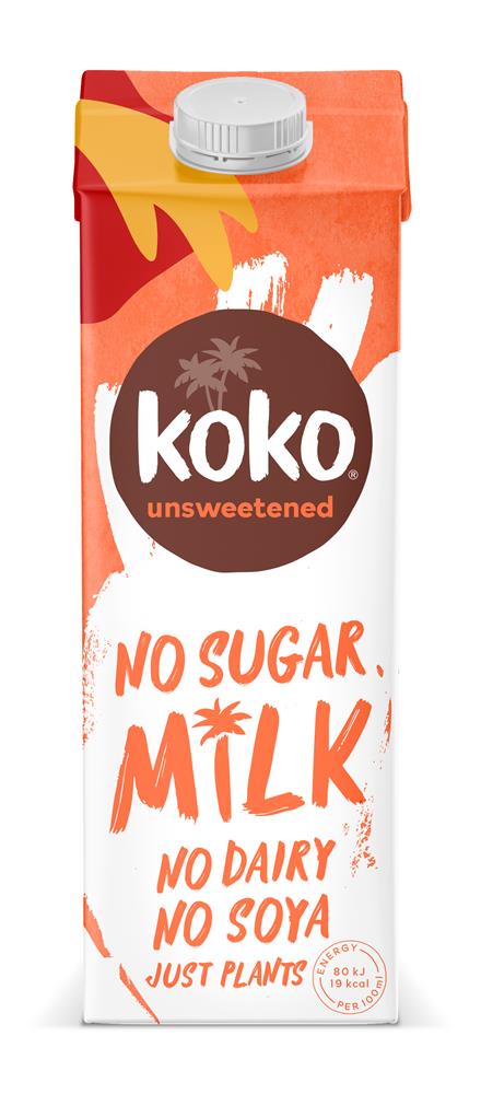 Koko Dairy Free Unsweetened Milk UHT 1000ml - Greenlands Health Store