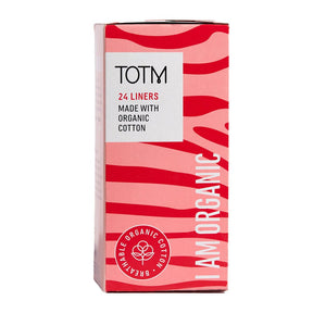 TOTM Organic Liners - Unwrapped 24 Per Box Case of 10 - Greenlands Health Store