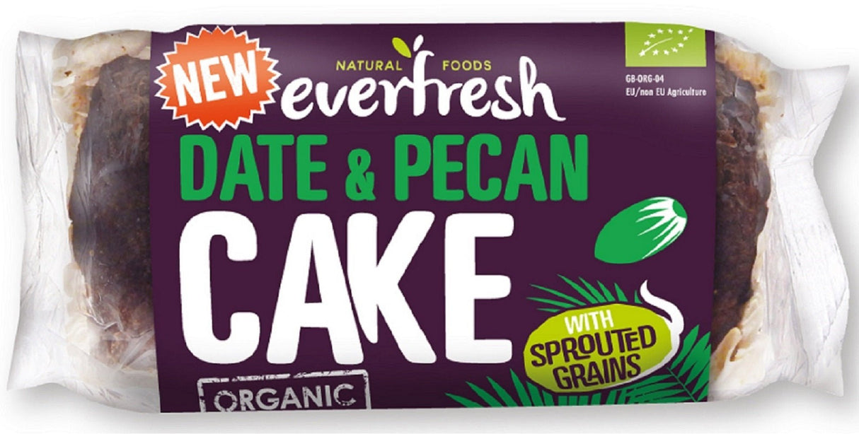 Organic Sprouted Date & Pecan Cake 350g - Greenlands Health Store