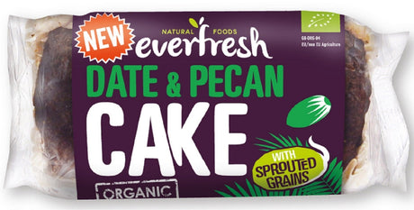 Organic Sprouted Date & Pecan Cake 350g - Greenlands Health Store