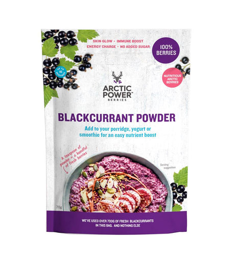 100% Blackcurrant Powder 70g - Greenlands Health Store