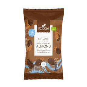 Organic Raw Chocolate No Added Sugar Almond 50g - Greenlands Health Store