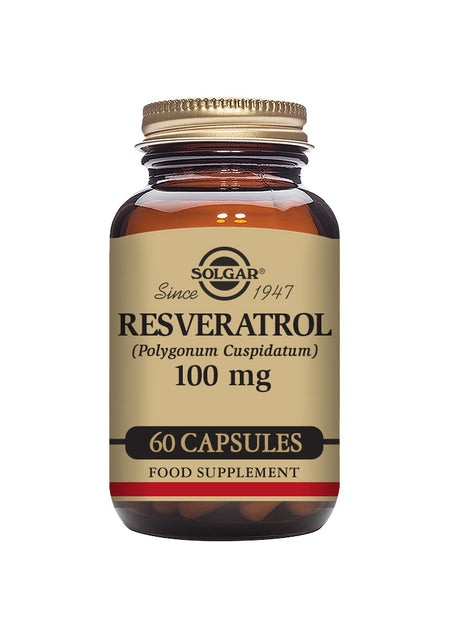 Solgar® Resveratrol 100 mg Vegetable Capsules - Pack of 60 - Greenlands Health Store