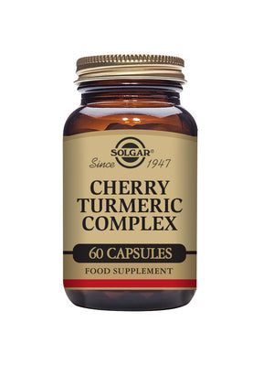 Solgar® Cherry Turmeric Complex Vegetable Capsules - Pack of 60 - Greenlands Health Store