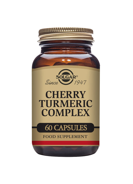 Solgar® Cherry Turmeric Complex Vegetable Capsules - Pack of 60 - Greenlands Health Store