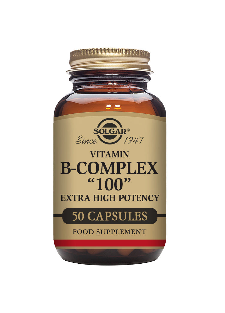 Solgar® Vitamin B-Complex "100" Extra High Potency Vegetable Capsules - Greenlands Health Store