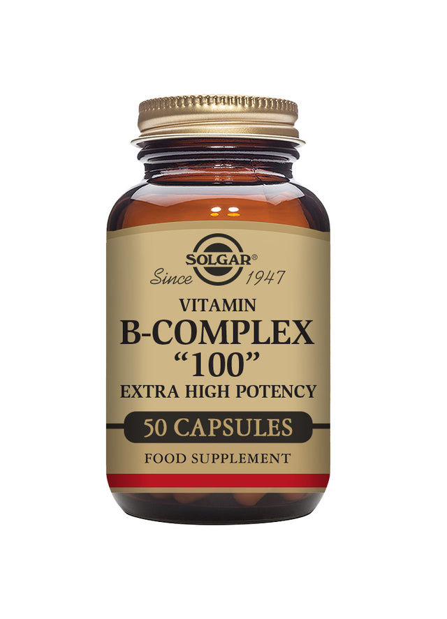 Solgar® Vitamin B-Complex "100" Extra High Potency Vegetable Capsules - Greenlands Health Store