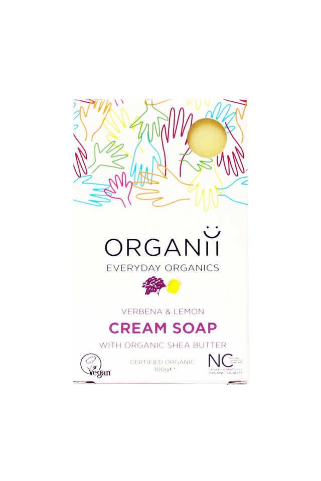 ORGANii Verbena & Lemon Cream Soap - Greenlands Health Store