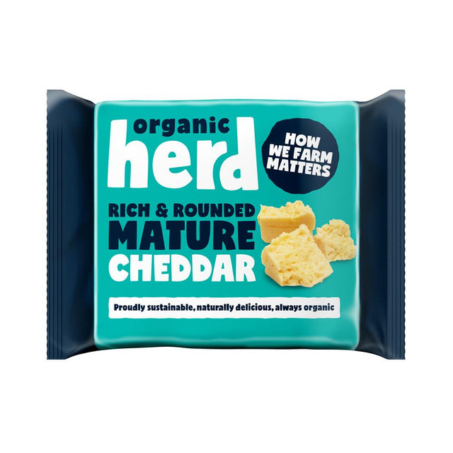 Organic Herd Mature Cheddar Cheese 200g - Greenlands Health Store