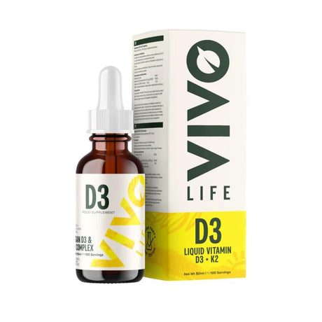 Vivo Life Vitamin D3 & K2 Liquid 50ml - Greenlands Health Store