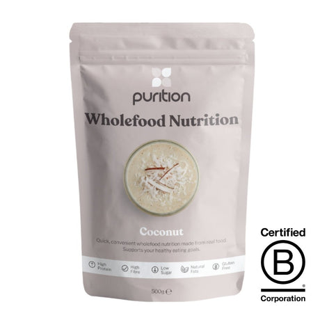 Purition Wholefood Nutrition Coconut - 500g (12 servings) - Greenlands Health Store