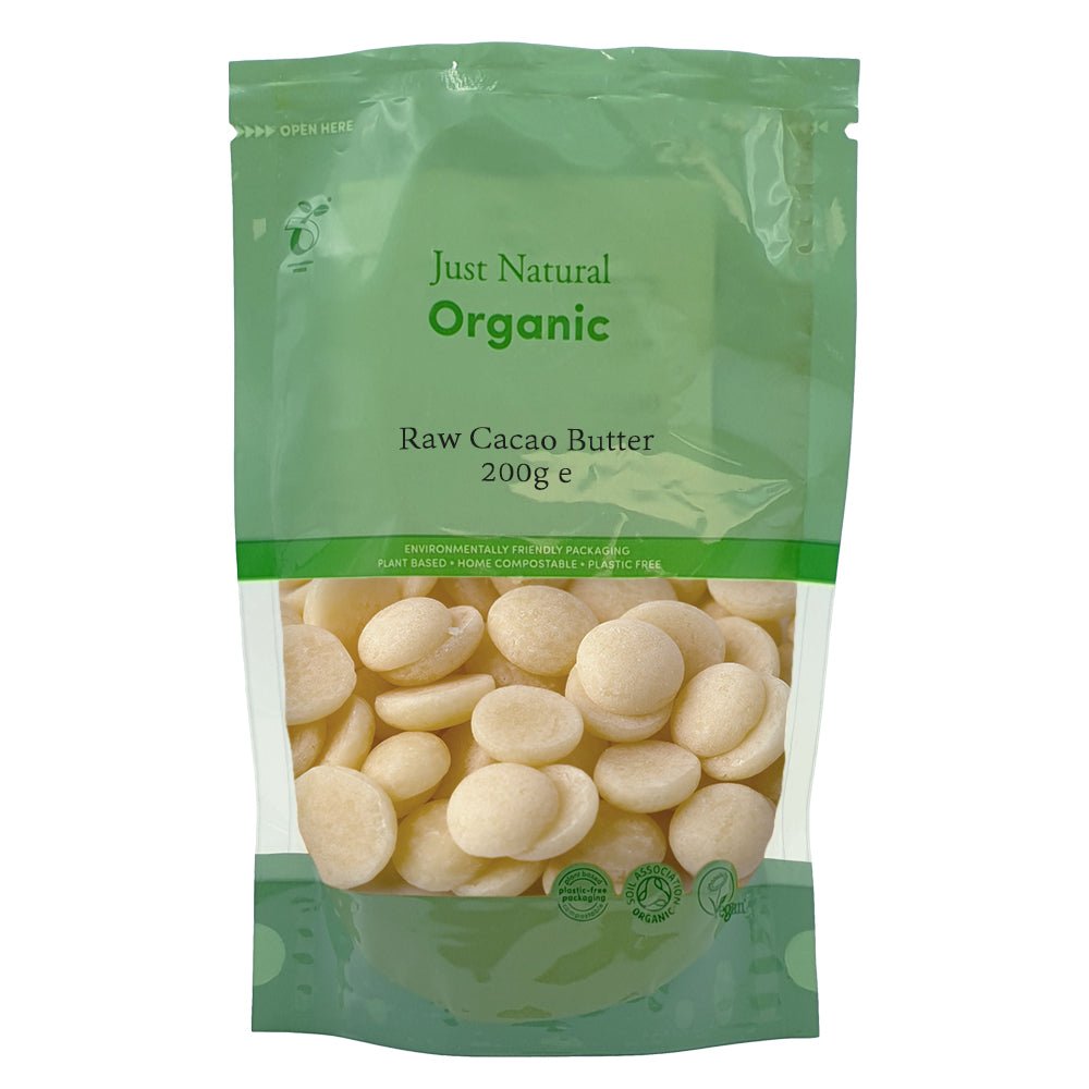 Organic Cacao Butter Raw 200g - Greenlands Health Store