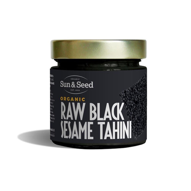 Sun and Seed Organic Raw Black Sesame Tahini 200g - Greenlands Health Store