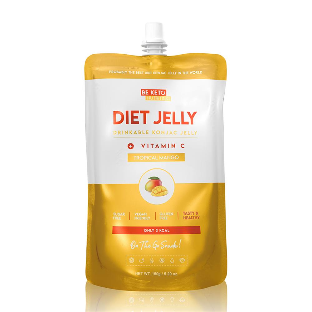 BeKeto - Diet Jelly Konjac Tropical Mango 150g - Greenlands Health Store