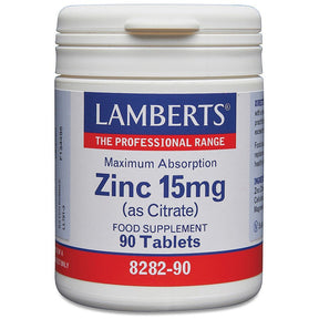 Zinc 15mg (as Citrate) 90 tablet - Greenlands Health Store