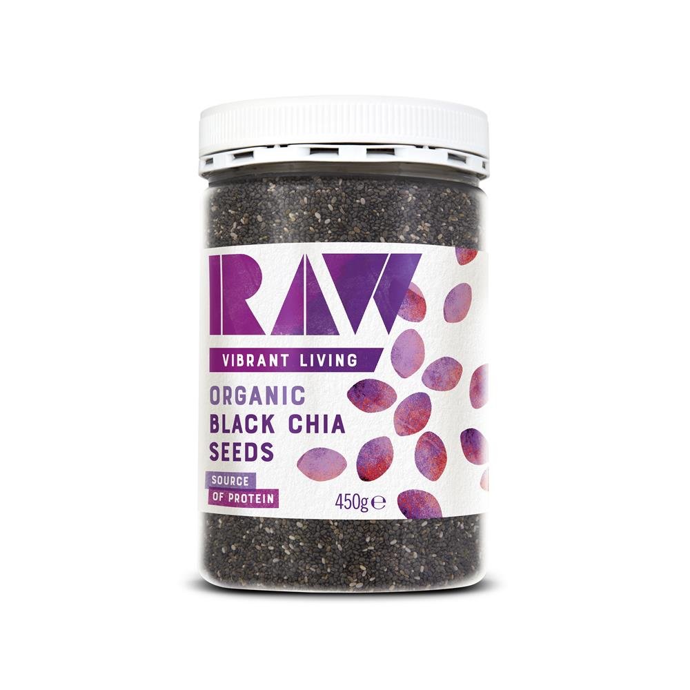 Organic Black Chia Seeds - Omega Rich 450g - Greenlands Health Store