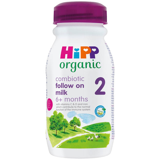 HiPP Organic 2 Follow on Baby Milk RTF from 6 months 200ml - Greenlands Health Store
