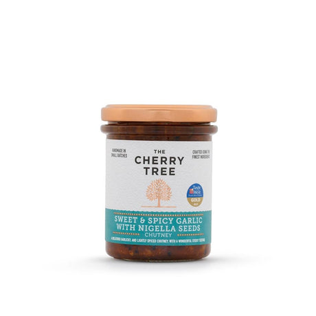 The Cherry Tree Sweet & Spicy Garlic with Nigella Seeds 210g - Greenlands Health Store