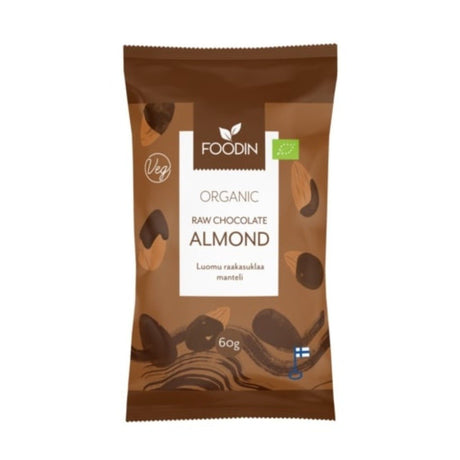 Organic Raw Chocolate Coated Almonds - Greenlands Health Store