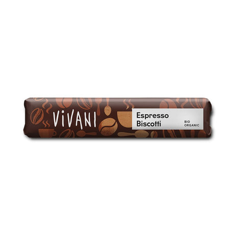Mini Espresso Biscotti Chocolate Organic 40g - Greenlands Health Store