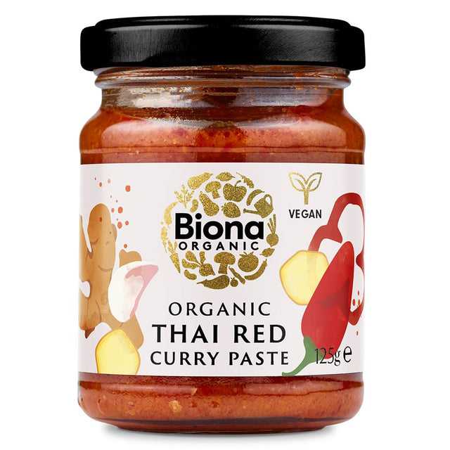Biona Organic Thai Red Curry Paste 125g - Greenlands Health Store