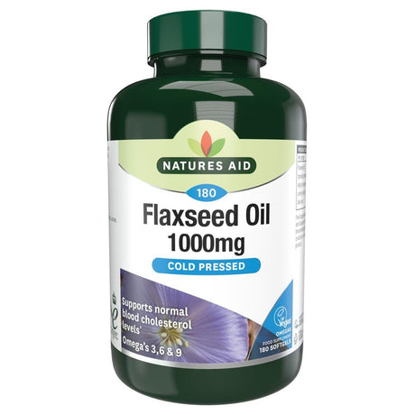 Flaxseed Oil 1000mg 180 Capsules - Greenlands Health Store