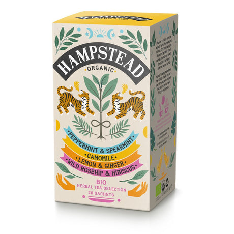 HAMPSTEAD ORGANIC BIODYNAMIC HERBAL INFUSIONS SELECTION TEA - Greenlands Health Store