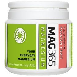 MAG365 Ionic Magnesium Citrate Supplement - Passion Fruit 150g. - Greenlands Health Store