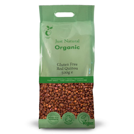 Organic Gluten Free Red Quinoa 500g - Greenlands Health Store